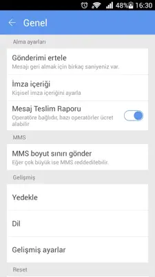 GO SMS Language Turkish android App screenshot 1